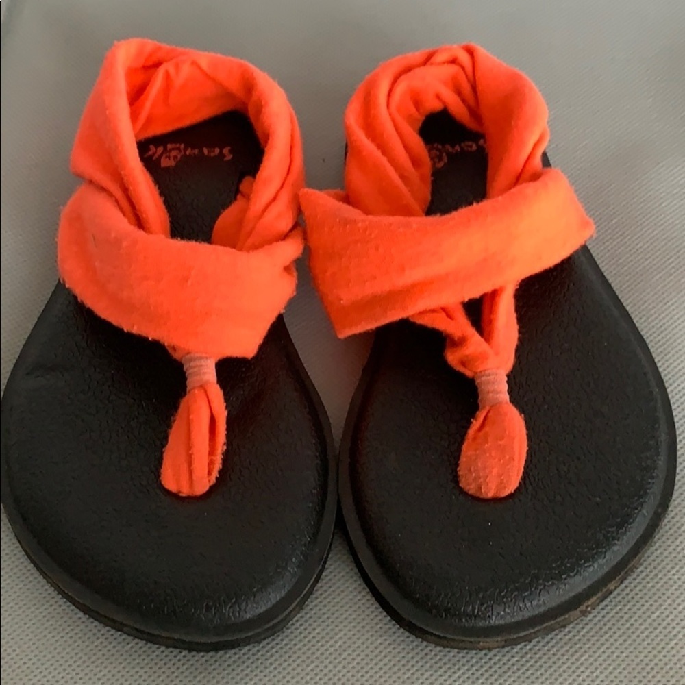 Girls Sanuk Yoga Sling Sandal Flip Flop Size 9-10